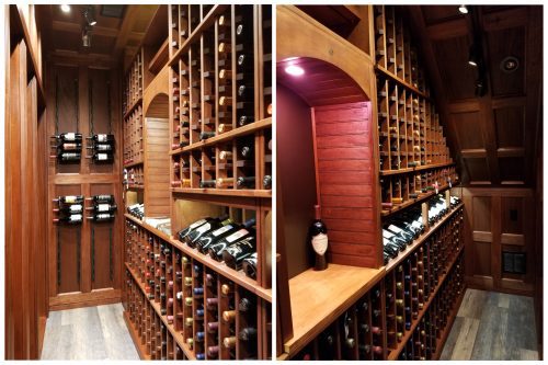 Finished wine closet