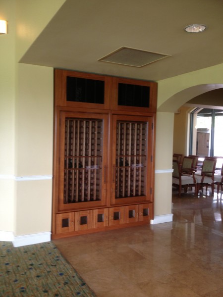 Vigilant refrigerated wine cabinets at Pelican Marsh in Naples FL