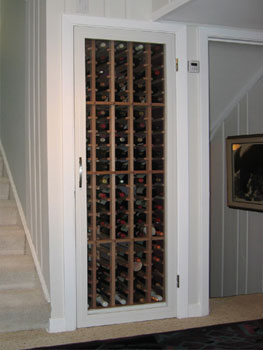 Turning a closet best sale into a wine cellar