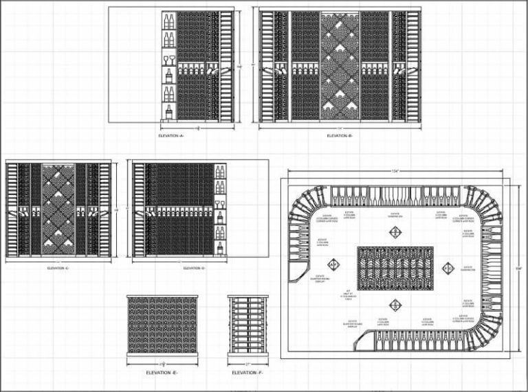 Sample Plans Vigilant Inc. 1 in Wine Cellars, Wine Racks, & Cigar