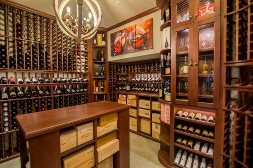 custom Mahogany wine cellar