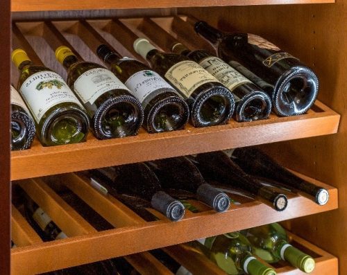 slotted shelves for wine racks