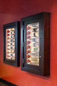 wall wine cabinet, small wine cabinet, conditioned wine cabinet, in-wall wine cabinet 