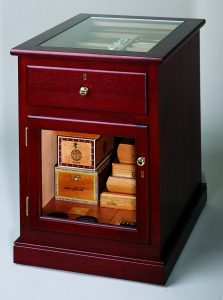 End table humidor, quality humidor, cigar storage